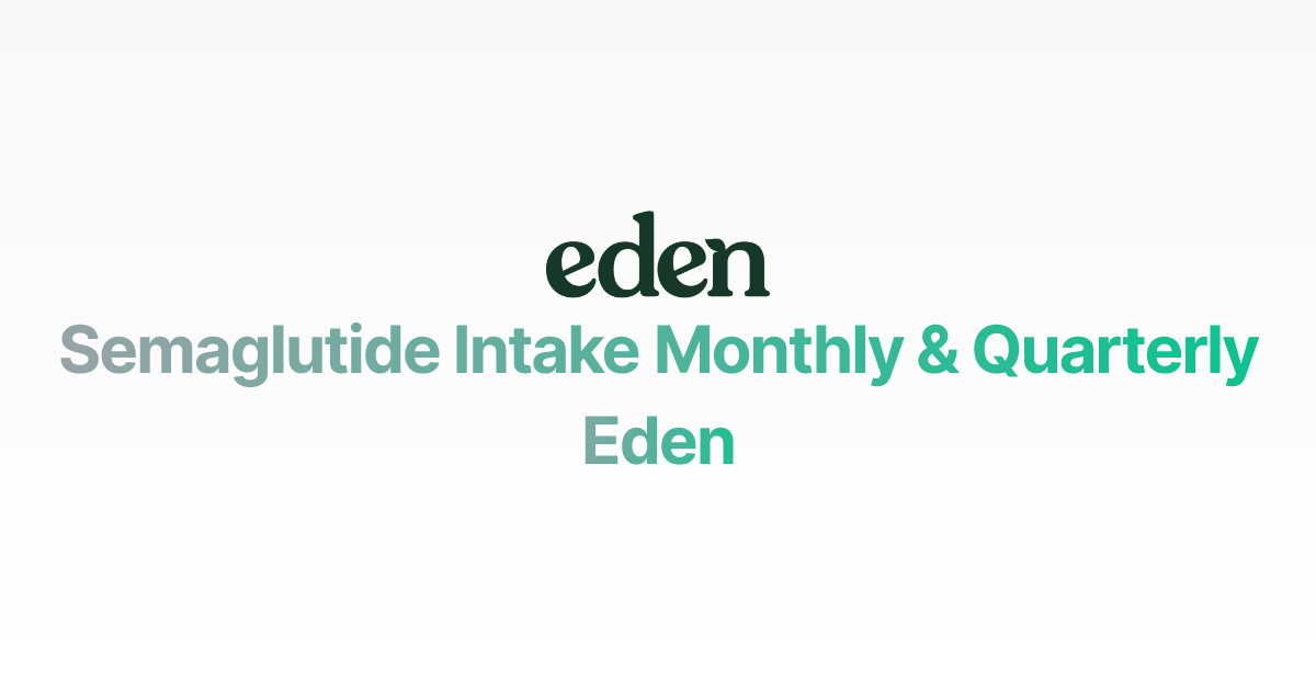 Semaglutide Intake Monthly & Quarterly | Eden Semaglutide Intake Monthly & Quarterly | Eden